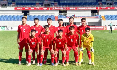 U16 Việt Nam hoàn tất hành trình tại giải giao hữu U16 CFA Team China Peace Cup 2026