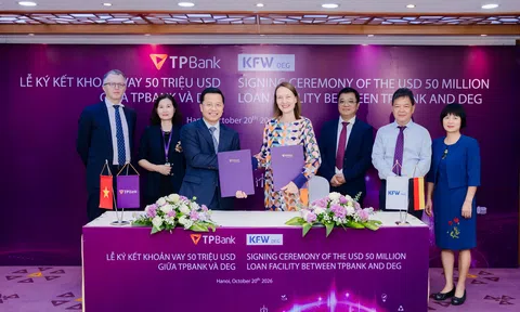 TPBank nhận 50 triệu USD vốn dài hạn từ DEG: Tối ưu nguồn vốn quốc tế, thúc đẩy tài chính xanh