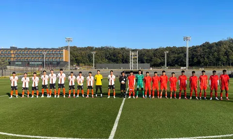 U17 Việt Nam thắng trận giao hữu cuối cùng trong chuyến tập huấn tại Hàn Quốc