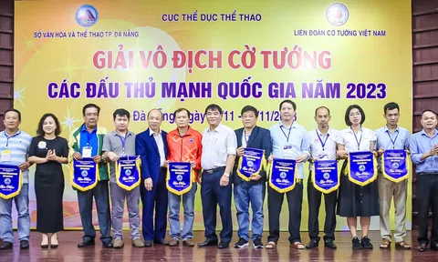 Tranh tài giải vô địch cờ tướng các đấu thủ mạnh quốc gia năm 2023