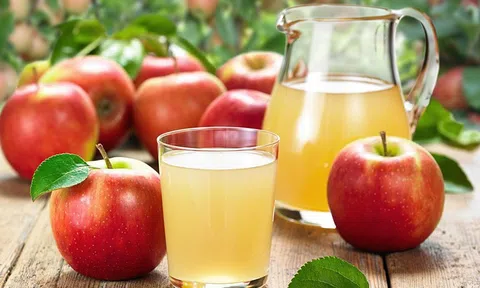 Cải thiện sức khỏe và tăng cường hệ miễn dịch nhờ nước ép táo