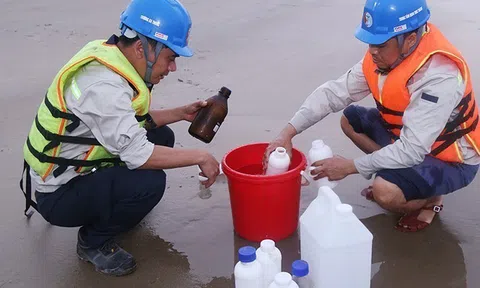Nước biển đổi màu ở Hà Tĩnh là do tảo nở hoa