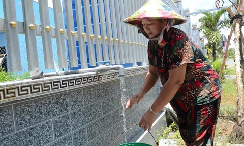 Khẩn trương chống hạn mặn, Tiền Giang huy động hàng trăm tỷ đồng xây dựng hệ thống vòi nước công cộng