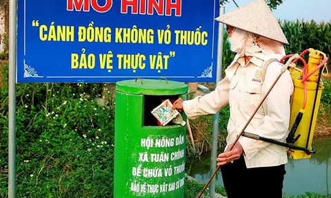 Gìn giữ môi trường xanh từ những cánh đồng không vỏ bao thuốc bảo vệ thực vật