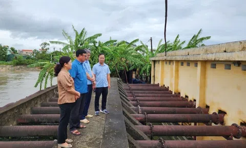 Các trạm bơm miền Bắc vận hành hết công suất để tiêu úng 47.000ha sau bão
