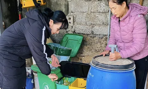 Hiệu quả từ mô hình phân loại, xử lý rác thải tại xã ven biển Quỳnh Bảng