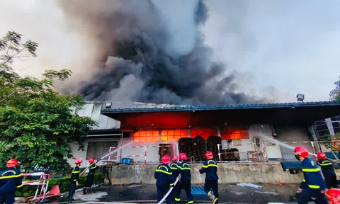 Cảnh sát Quảng Trị và Thừa Thiên Huế dập tắt đám cháy lớn tại Công ty Scavi Huế