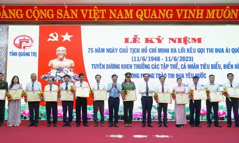 Quảng Trị tuyên dương các tập thể, cá nhân tiêu biểu trong phong trào thi đua yêu nước