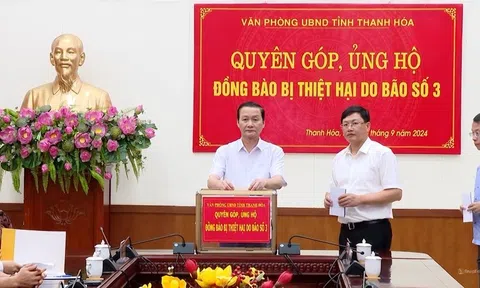 Thanh Hóa hỗ trợ 6 tỷ đồng cho các tỉnh phía Bắc khắc phục hậu quả cơn bão số 3