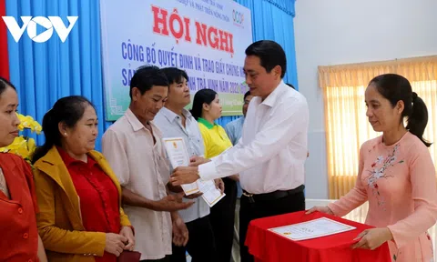 Trà Vinh: Thêm 104 sản phẩm được trao giấy chứng nhận OCOP