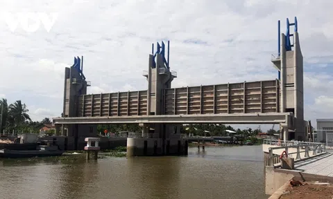 Tiền Giang: Hoàn thành 2 công trình ngăn mặn trữ ngọt quy mô lớn, giúp ổn định sản xuất nông nghiệp