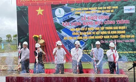 Gia Lai: Khởi công xây dựng Nhà máy xử lý nước thải tập trung tại Khu công nghiệp Nam Pleiku
