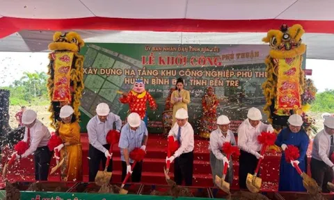 Bến Tre: Khởi công xây dựng hạ tầng Khu công nghiệp Phú Thuận vốn đầu tư hơn 3.500 tỷ đồng