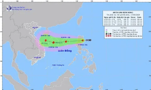 Dự báo áp thấp nhiệt đới đi vào Biển Đông, có thể mạnh lên thành bão