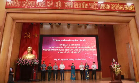 Quận Tây Hồ: Phát động hưởng ứng Ngày Chuyển đổi số Quốc gia 10/10 năm 2024