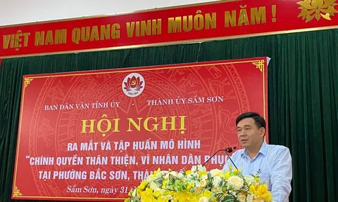 TP. Sầm Sơn ra mắt và tập huấn xây dựng mô hình “Chính quyền thân thiện, vì Nhân dân phục vụ”