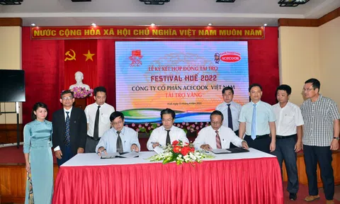 Công ty Cổ phần Acecook Việt Nam là "Nhà tài trợ vàng" cho Festival Huế 2022