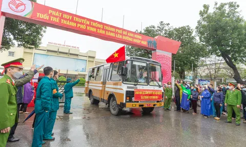 Nghệ An: Hơn 3.000 thanh niên  lên đường nhập ngũ