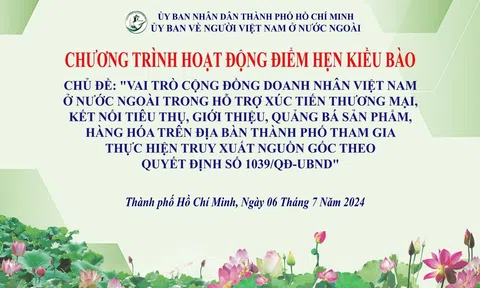 Chương trình điểm hẹn kiều bào 2024: Cầu nối văn hóa và thương mại quốc tế