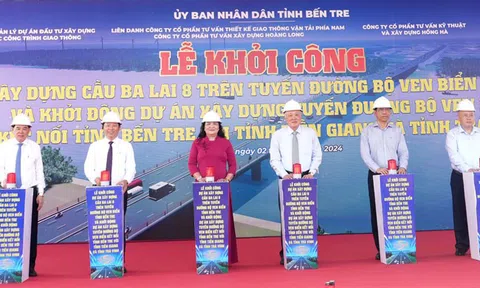 Bến Tre khởi công xây dựng cầu Ba Lai 8 với tổng mức đầu tư 2.255 tỷ đồng