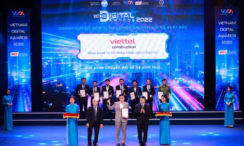 Viettel dẫn đầu giải thưởng chuyển đổi số Việt Nam 2022