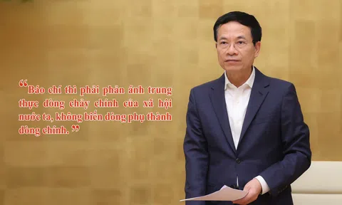 Bộ trưởng Nguyễn Mạnh Hùng: "Báo chí là một phương tiện truyền thông, còn công tác truyền thông là việc của chính quyền các cấp"