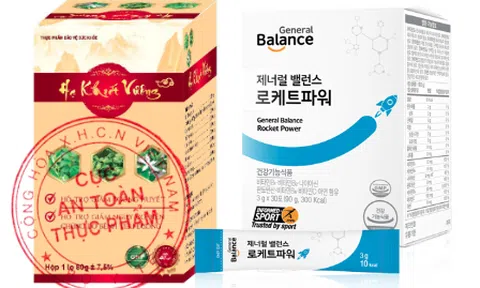 Thực phẩm chức năng Hạ Khiết Vương và General Balance Rocket Power bị cảnh báo