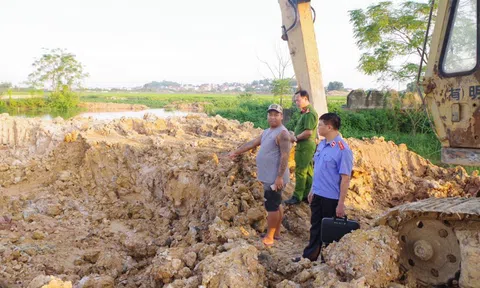 Bắc Giang: Khởi tố 01 bị can khai thác tài nguyên trái phép