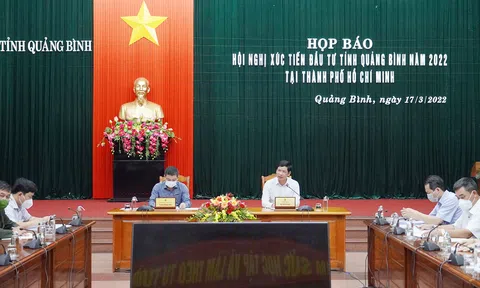 Quảng Bình: Họp báo thông tin về Hội nghị Xúc tiến đầu tư năm 2022