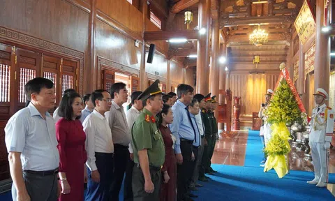 Quảng Bình tổ chức Lễ dâng hương, tri ân các anh hùng liệt sĩ