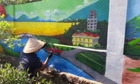 Những con đường tranh bích họa tại huyện miền núi Hà Tĩnh