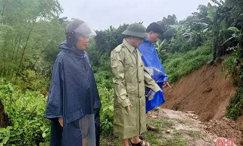 Hà Tĩnh: Mưa lớn gây sạt lở đập Khe Xai ở Vũ Quang