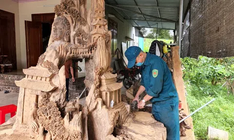 Hà Tĩnh: Chàng trai chế tác những gốc cây xấu xí thành các tác phẩm nghệ thuật độc đáo