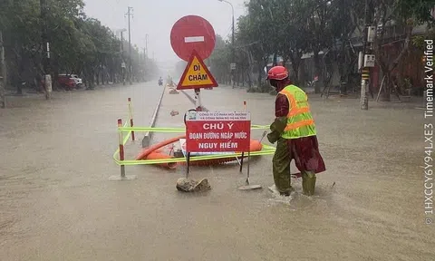 Bão số 5 gây thiệt hại ở Hà Tĩnh: Cây đổ, ngập lụt, tốc mái nhà dân và trường học