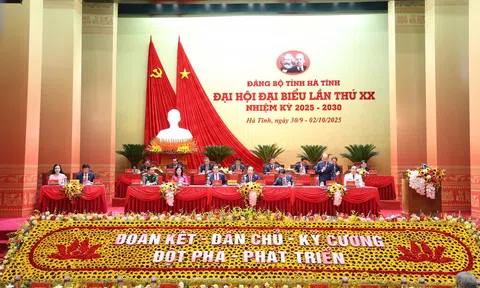 Khai mạc Đại hội đại biểu Đảng bộ tỉnh Hà Tĩnh lần XX nhiệm kỳ 2025 - 2030