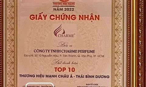 Thương hiệu nước hoa Charme lợi dụng hình ảnh của cơ quan báo chí để trục lợi