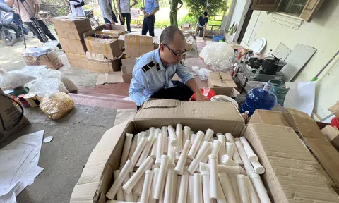 Phát hiện cơ sở sản xuất hàng chục nghìn sản phẩm thực phẩm chức năng giả tại Hà Nội