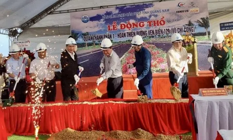 Khởi công Dự án đường ven biển 129 tại Quảng Nam, giai đoạn 2 gần 1.000 tỷ đồng