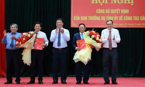 Quảng Ngãi: Công bố các quyết định của Ban Thường vụ Tỉnh ủy về công tác cán bộ