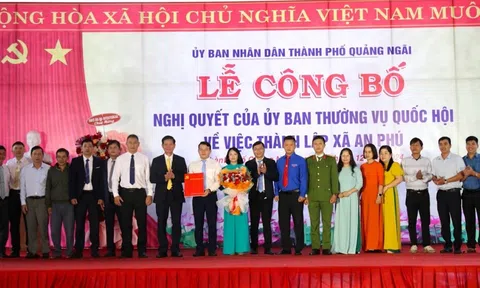 Quảng Ngãi: Xã An Phú chính thức được thành lập