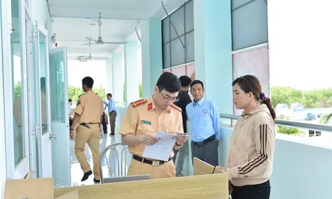 Ninh Thuận tổ chức kỳ thi sát hạch lái xe đầu tiên theo mô hình mới của Bộ Công an
