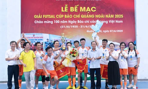 Giải Futsal Cúp Báo chí Quảng Ngãi 2025: Gắn kết – Cống hiến – Lan tỏa tinh thần báo chí hiện đại