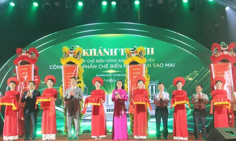 Khánh thành Nhà máy Sao Mai 500 tỷ đồng: Động lực mới cho công nghiệp chế biến nông sản Quảng Ngãi