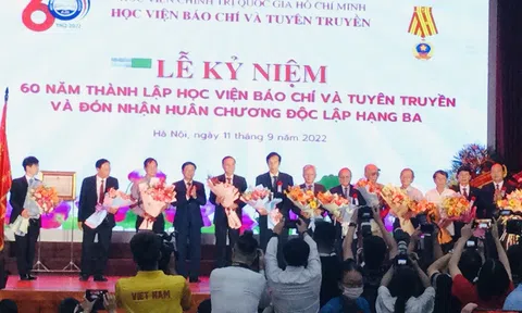 Lễ kỷ niệm 60 năm thành lập Học viện Báo chí và Tuyên truyền và đón nhận Huân chương Độc lập hạng ba