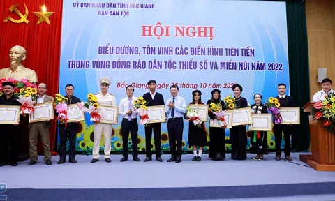 Bắc Giang: Biểu dương, tôn vinh 45 điển hình tiên tiến trong vùng đồng bào dân tộc thiểu số và miền núi năm 2022