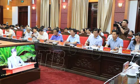 Thái Bình: Tham dự trực tuyến diễn đàn Phát triển kinh tế vùng đồng bằng sông Hồng nhanh, bền vững