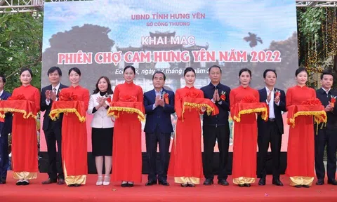 Khai mạc Phiên chợ cam Hưng Yên năm 2022
