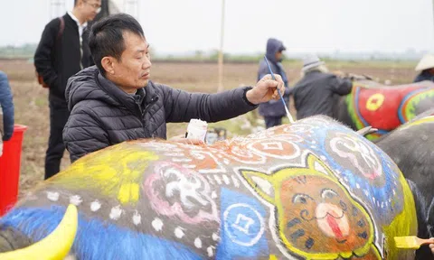 Hà Nam: Hội thi vẽ trang trí trâu lễ hội Tịch điền Đọi Sơn 2023