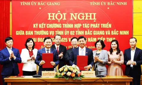 Ký kết Chương trình hợp tác phát triển giữa hai tỉnh Bắc Giang và Bắc Ninh