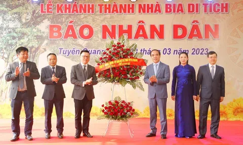 Khánh thành Nhà bia di tích Báo Nhân Dân ở Tuyên Quang